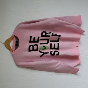 luxury alien pink thick sweater